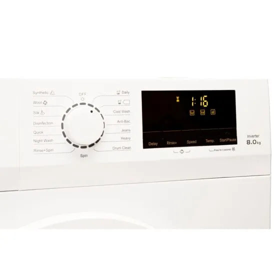 Galanz 8kg 1400rpm Freestanding Washing Machine - White
