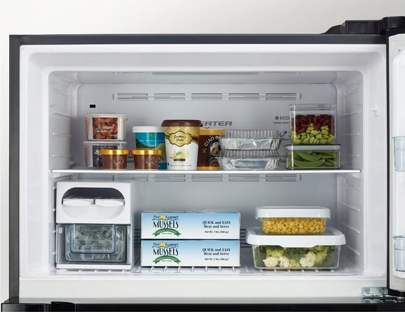 Hitachi Refrigerator Glass White, Inverter , R-VG760PK7-1-GPW
