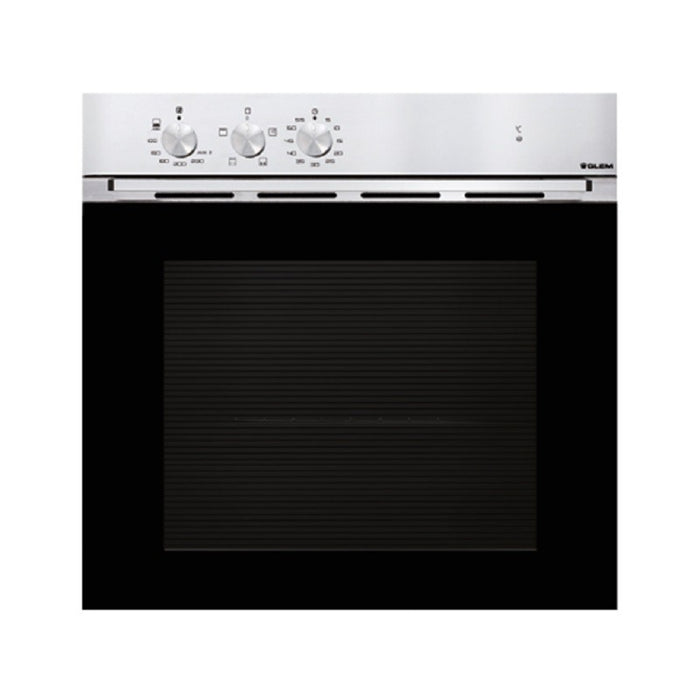 Glem Gas Built-In Oven 60 Cm With Gas Grill Inox