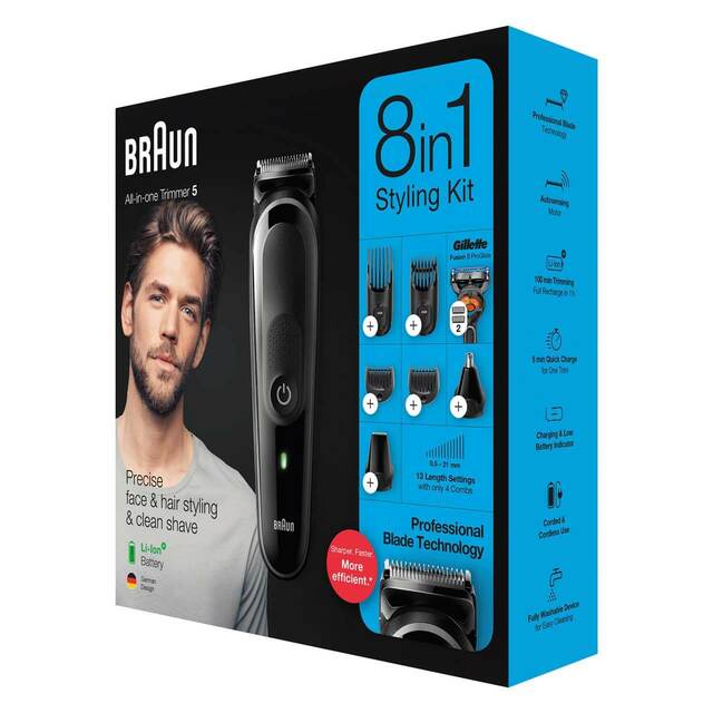Braun All-in-One trimmer 5 for Face, Hair, and Body