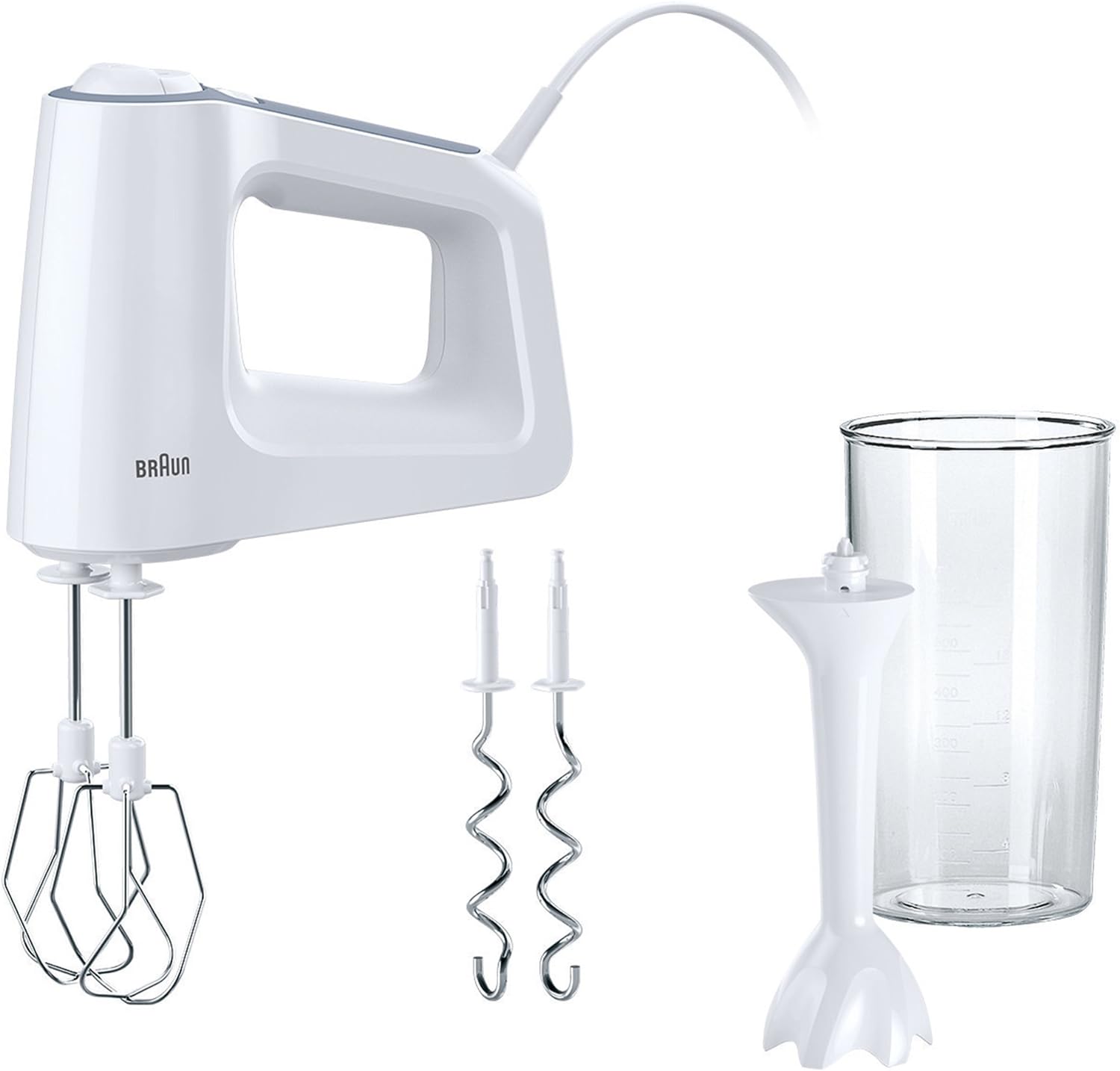 Braun Multi Mix 3 Hand Mixer 500w White