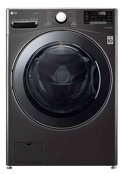LG  Front Load Washer Dryer Direct Drive 20/12 Kg Silver -WDV2101BR