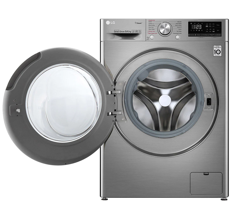 LG  Front Load Washer Dryer Vivace 9 Kg Silver 1400 Rpm - WDV5149SR