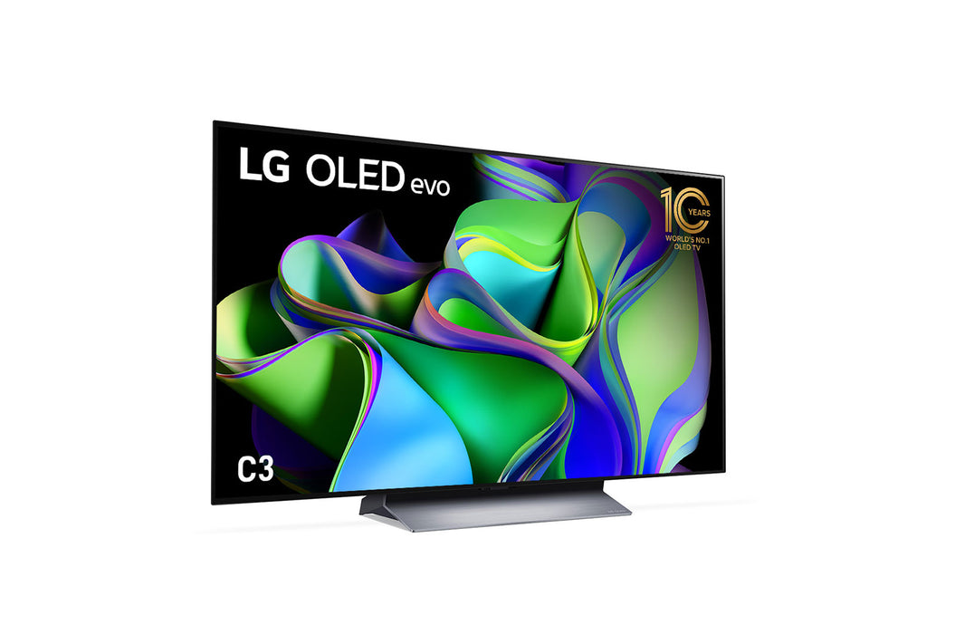 LG  C3 55 Inch Oled Evo Tv With Self Lit Oled Pixels - OLED55C36LA