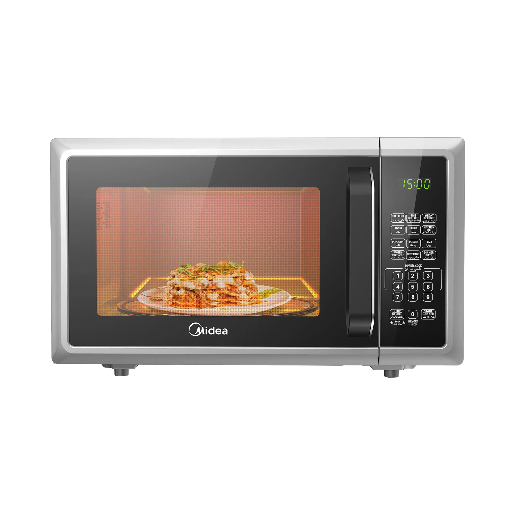 Midea Solo Microwave 25 L - Digital - Silver