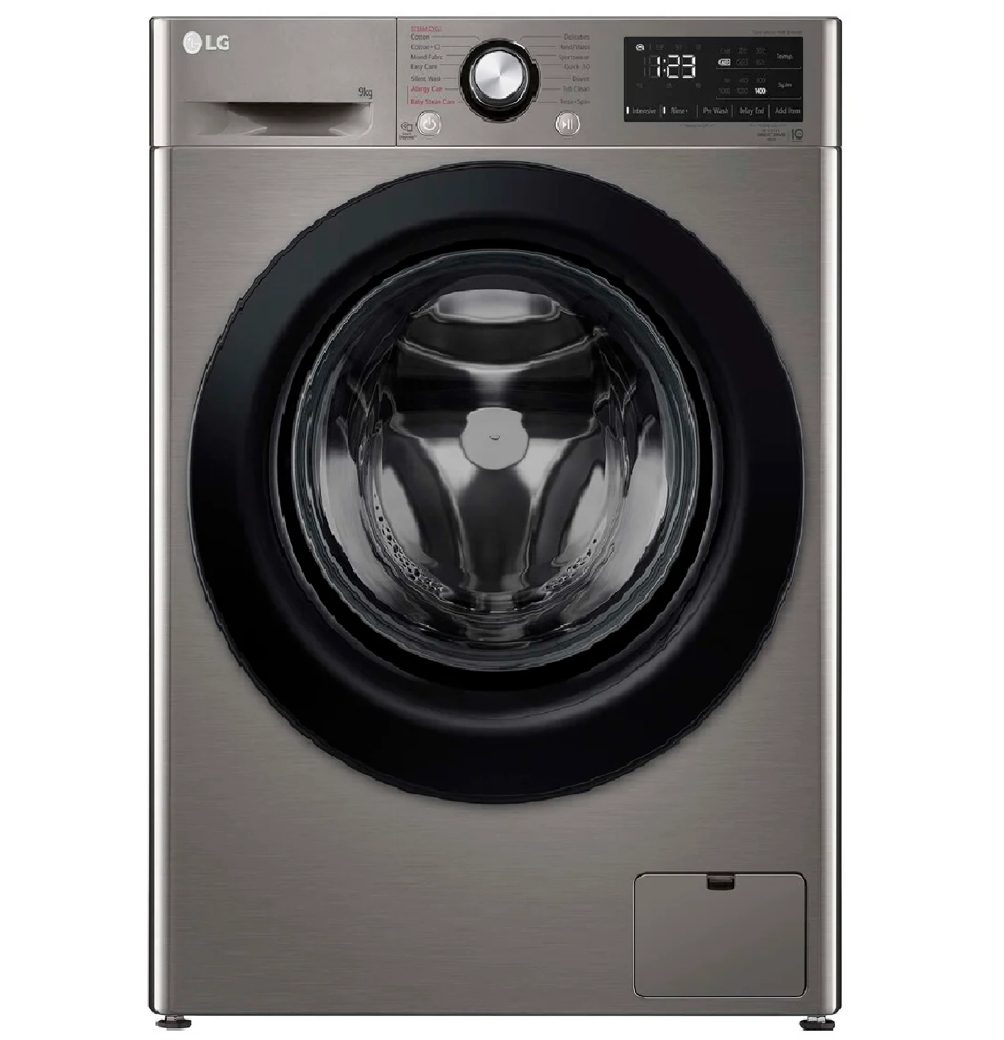 LG  Front Load Washing Machine Direct Drive 9 Kg Platinum Silver - F4R3VYL6P