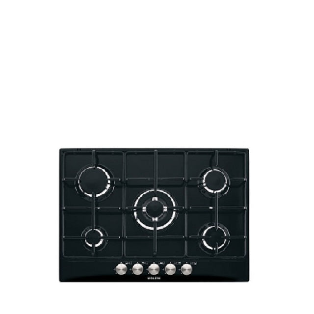 Glem Gas Gas Hob 70 cm black,  5 gas burners