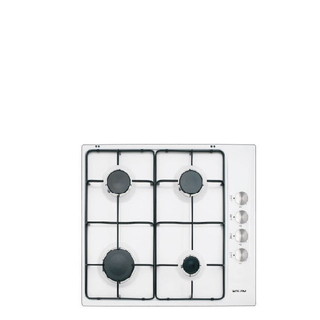 Glem Gas Gas Hob 60 cm white,  4 gas burners,  Side controls