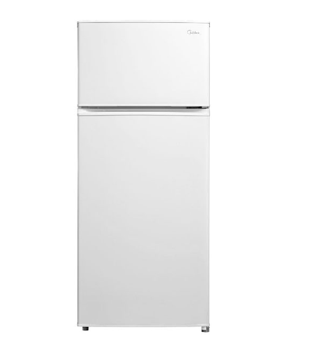 Midea, Double Door static Refrigerator, White