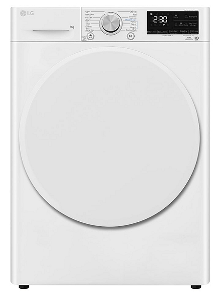 LG  Dryer Dual Inverter Heat Pump 9 Kg White -RH90V3AV0