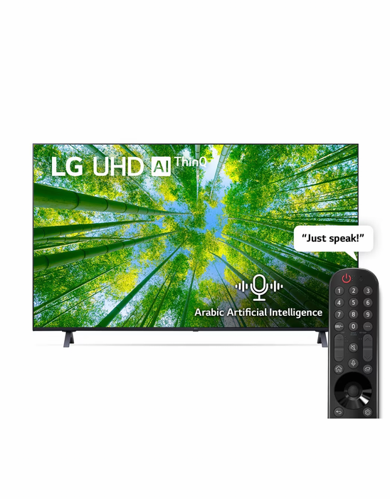 LG UHD 65 Inch UQ80 Series 4K Active HDR Cinema Screen Design