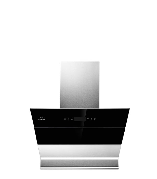 Queenchef Decorative 2020 Black Glass Hood 90  Cm