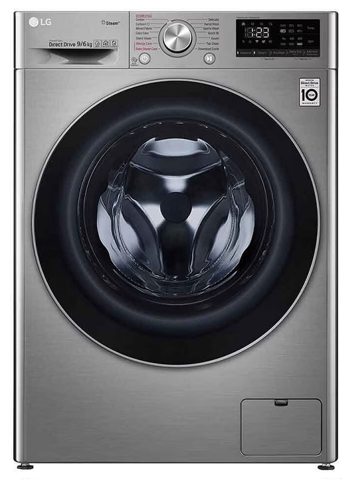 LG  Front Load Washer Dryer Vivace 9 Kg Silver 1400 Rpm - WDV5149SR