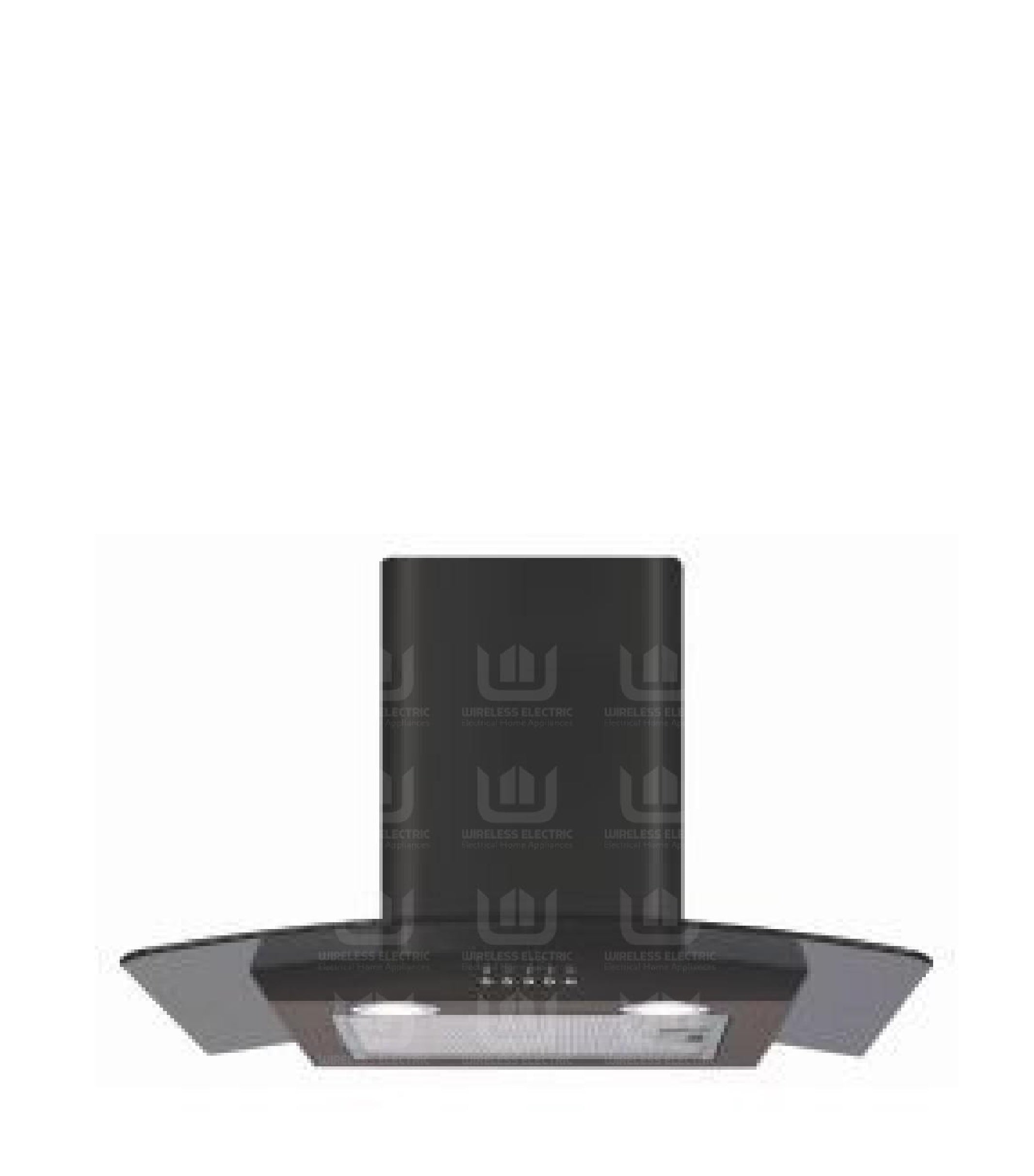 Queenchef Chimney Glass Hood 70 cm Black