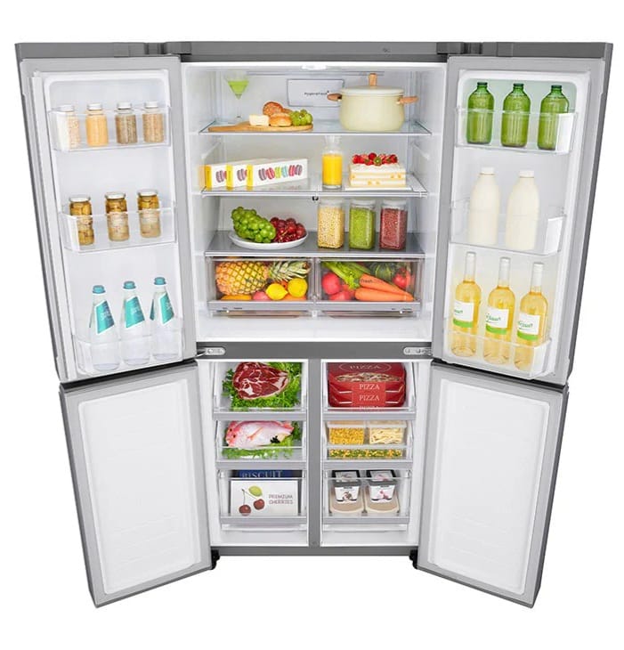 LG  Refrigerator 4 Doors 725L Silver -GCB-244PN