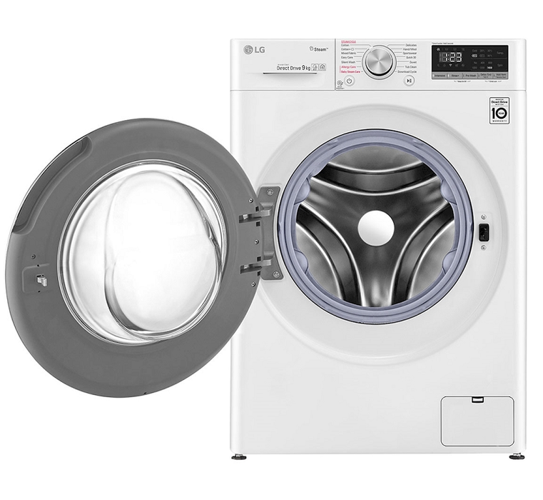 LG  Front Load Washing Machine Ai Direct Drive Motor Steam White Color - 10.5Kg