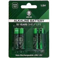 Green Lion Non-Rechargeable Battery AAA 1.6V Alkaline Battery