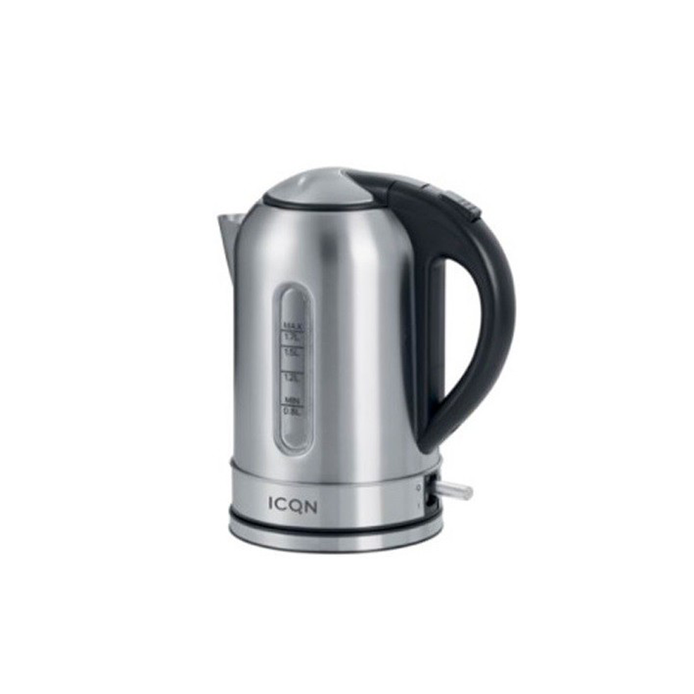 ICQN Kettle - 2200w - Silver - 1.7L