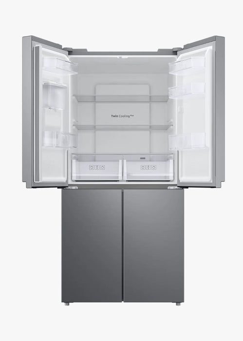 Samsung Refrigerator 4 Doors Silver & Water Dispenser , Inverter RF48A4010M9/LV