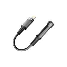 Green Lion Earphone Adapter Lightning to 3.5 Aux 12CM - Black