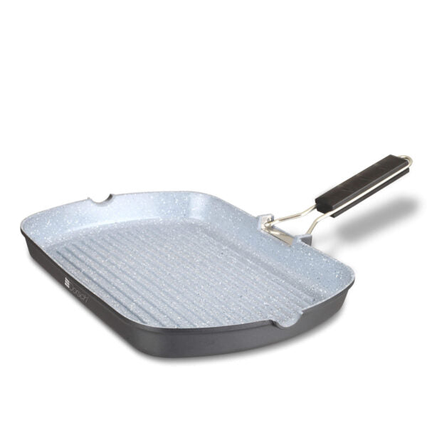 Dorsch Non-Stick Grill Pan with Foldable Handle - 34 cm