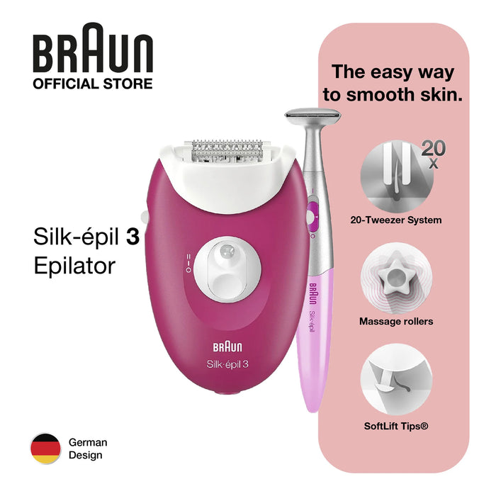 Braun Silk Epil3 Bikini Trimmer + Epilator