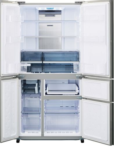 Sharp Refrigerator 5 Doors Silver Inverter