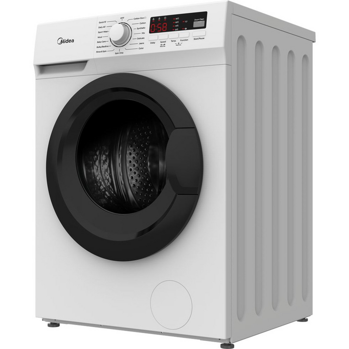 Midea, Washing Machine, 7 KG, White/Black Door
