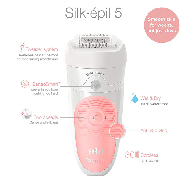 Braun Epilator For Women Silk-Épil 5 For Hair Removal
