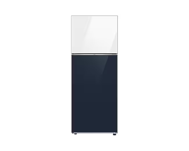 Samsung Bespoke Top Mount Freezer Refrigerator with Optimal Fresh in Clean White Clean Navy - 476L