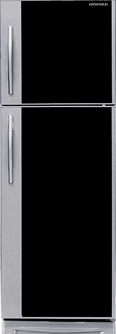 Concord Refrigerator , 2 Doors , Stainless And Black