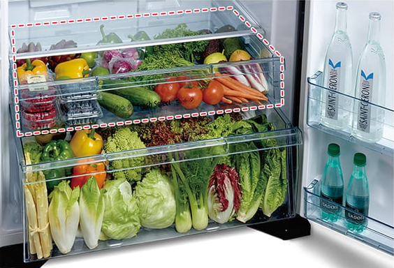 Hitachi Refrigerator 27 CUF  Glass Grey, Inverter - R-VG760PK7-1-GGR