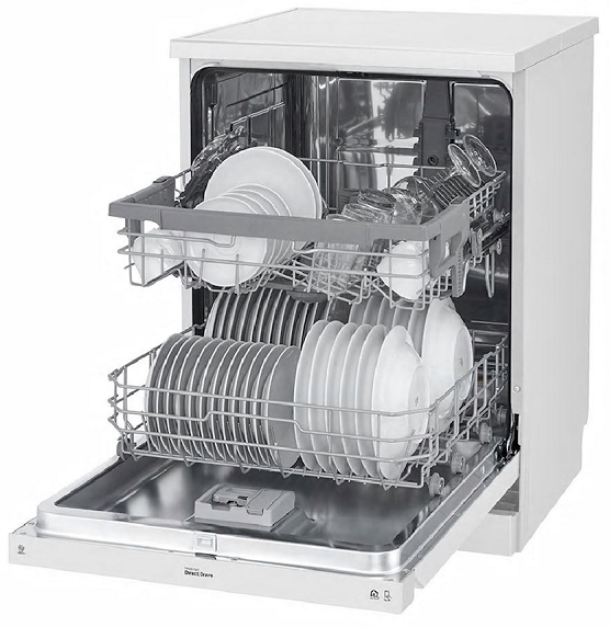 LG  Dishwasher 14 Place Setting White - DFB512FW
