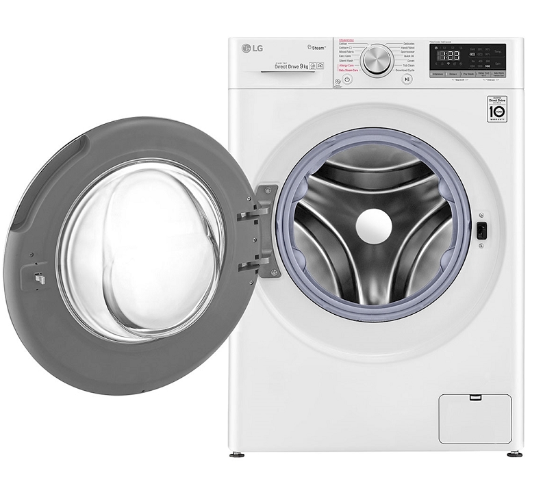 LG  Front Load Washing Machine Ai Direct Drive Motor, Steam, White Color - 15/8Kg
