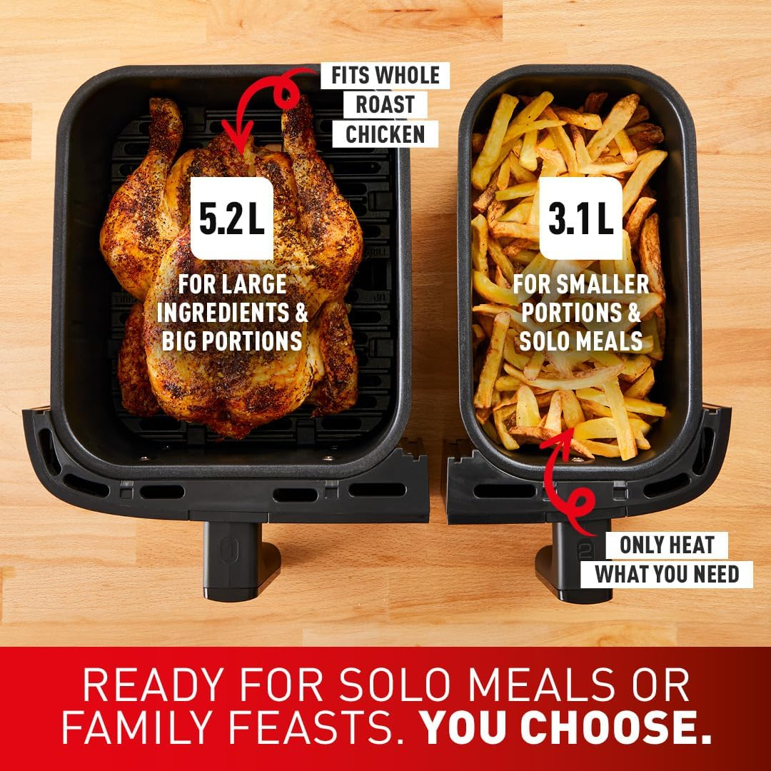 TEFAL Dual Easy Fry & Grill Air Fryer 8.3 L