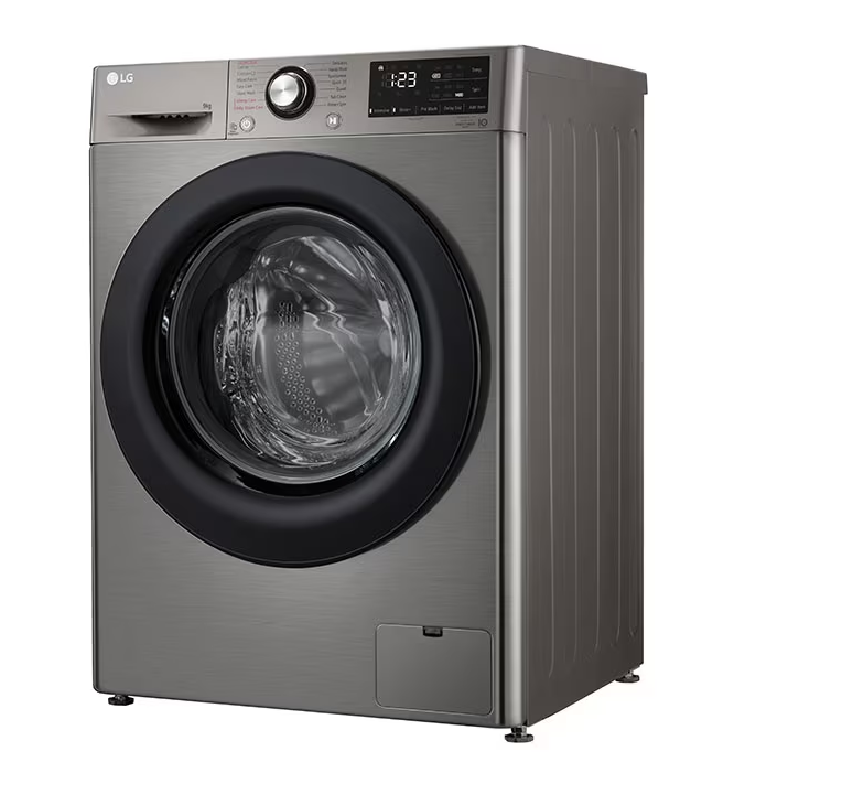 LG  Front Load Washing Machine Direct Drive 9 Kg Platinum Silver - F4R3VYL6P